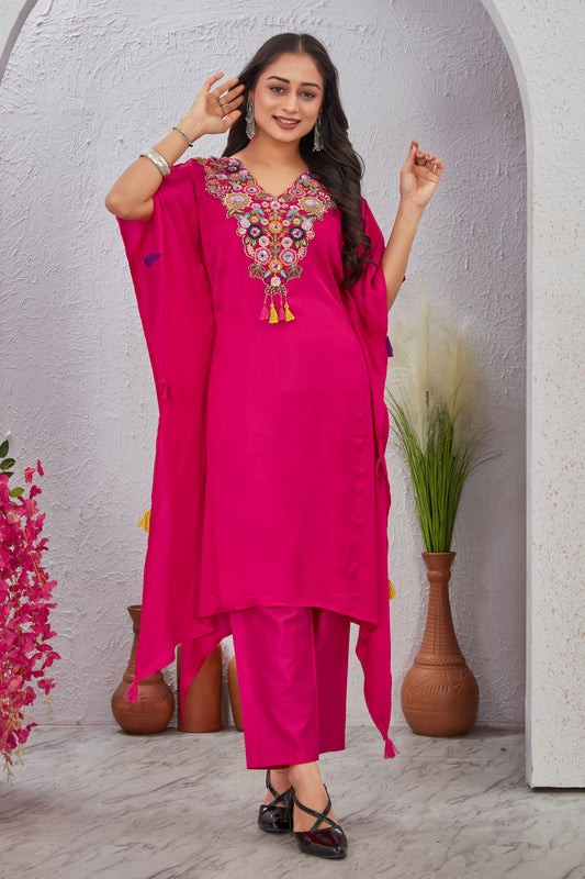 Rani Maslin Modal Kaftan Kurti Set for Women