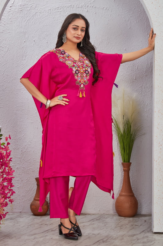 Rani Maslin Modal Kaftan Kurti Set for Women