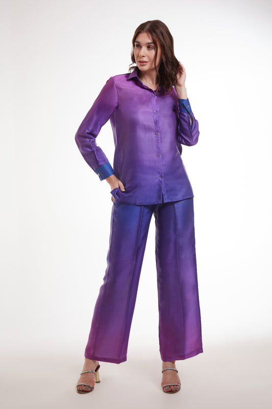 Dyed Long Sleeves Shirt & Trouser